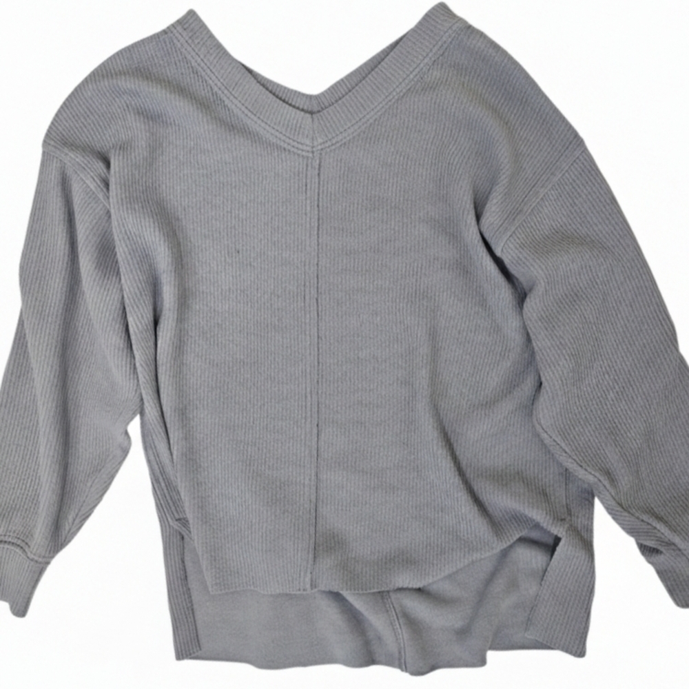 Aerie Light Blue Ribbed Sweater